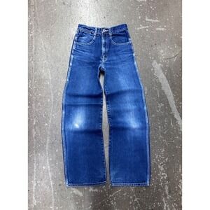 Vintage Hot Stuff Carpenter Jeans Girls 14S Dark Wash Wide Leg Denim Pants Y2K